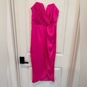 DO+BE Vibrant Pink Strapless Dress